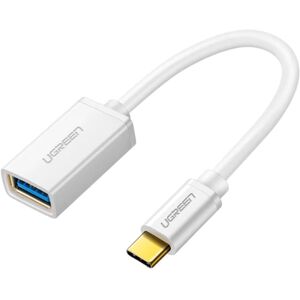 Usb-C Otg Adapter - Usb-C Han / Usb-A 3.0 Hun - Hvid