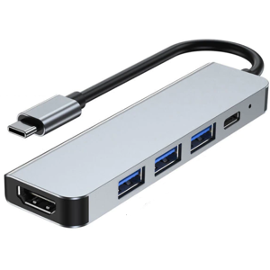 Usb-C Macbook Pro Hub 5in1 - Grå