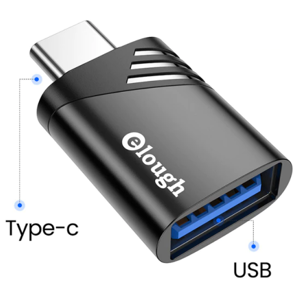 Usb-C Han Til Usb-A 3.0 Hun Adapter - Sort