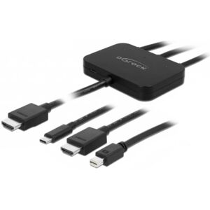 Delock Hdmi Til Hdmi / Usb-C / Mini Displayport Adapter Kabel