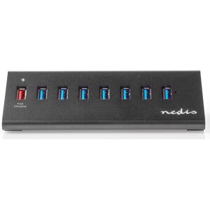 Nedis Usb 3.0 Hub - Aluminium - Aktiv - 8 Porte