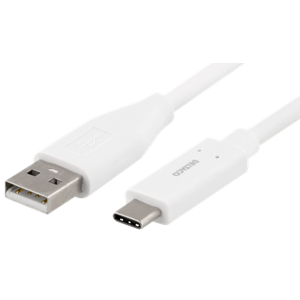 Usb-C 3.1 Til Usb-A 2.0 Han Kabel - Hvid - 0.5 M