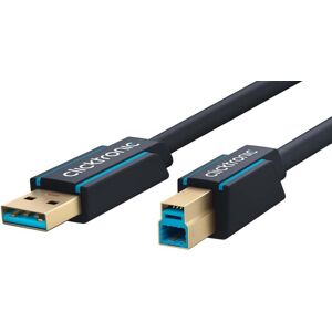 ClickTronic Usb 3.0 Kabel - Usb-A Han / Usb-B Han - 0.5 M