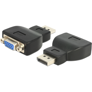 Delock Displayport Til Vga Adapter - Sort