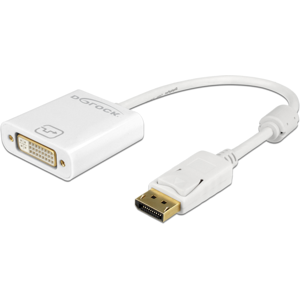 Delock Displayport Til Dvi-I Adapter Kabel - 4k - Hvid