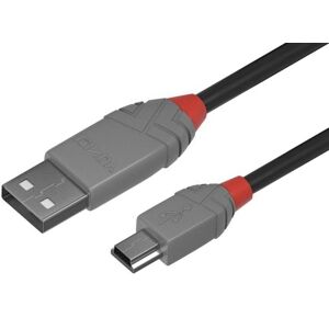 Lindy Usb 2.0 Kabel - Usb-A / Mini-B - Anthra Line - 3 M