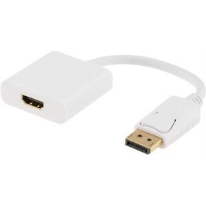 Displayport Til Hdmi Adapter Kabel - Hvid