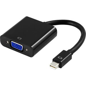 Mini Displayport Til Vga Adapter - Sort