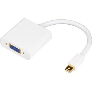 Mini Displayport Til Vga Adapter - Hvid