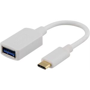 Usb-C Han Til 3.0 Usb-A Hun Adapter - Hvid