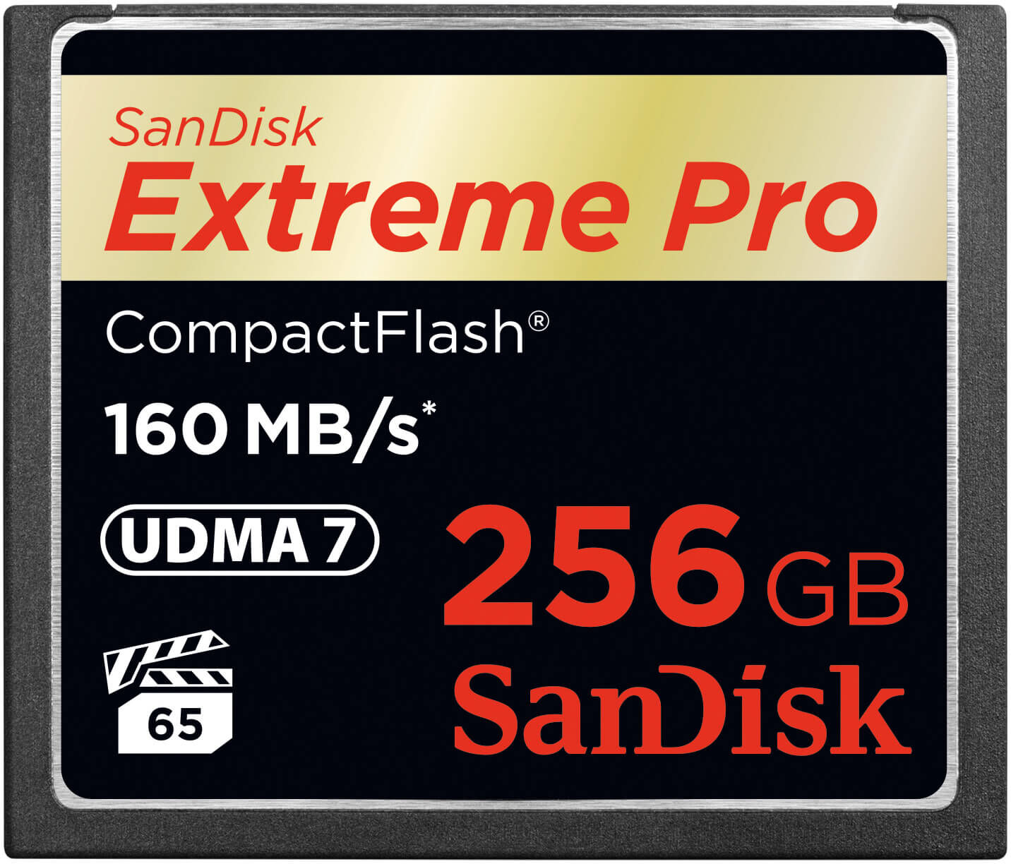 SanDisk Cf Extreme Pro Udma7 Kort - 160mb/s - 256 Gb