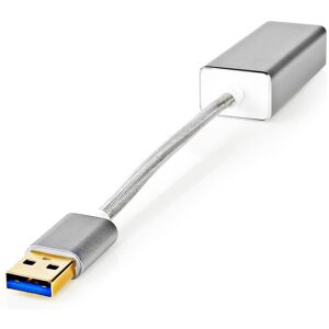 Nedis Usb 3.0 Til Rj45 Hun - Aluminium - Sølv