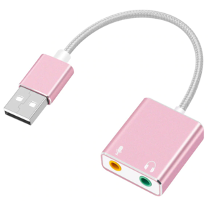 Usb Lydkort - 7.1 Surround Sound - Rosa