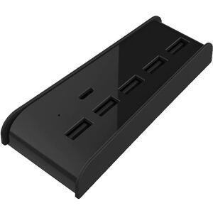 DOBE Playstation 5 - Usb 2.0 / Usb-C 3.1 Hub - Sort - 6 Vejs