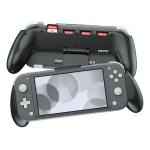Nintendo Switch Lite Grip Cover Med Stander - Sort