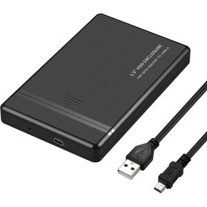 Usb 2.0 Eksternt Kabinet (2.5 Sata Hdd) - Sort