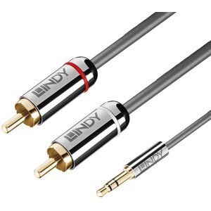 Lindy Chromo Premium Minijack Til 2xphono Kabel - 0.5 M