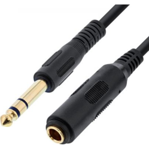 Jack 6.3 Mm Stereo Forlængerkabel - 2 M