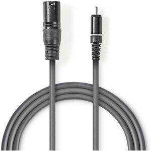 Nedis Xlr Monokabel Xlr 3 Pin Han - Rca Han - 3 M