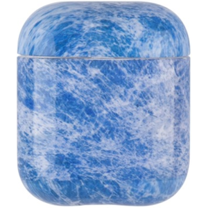 Airpods Hard Marble Cover - Blue Stone