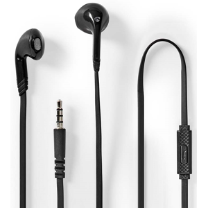 Nedis Kablede In-Ear Hovedtelefoner - 1.2 M - Sort