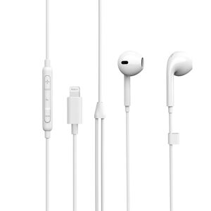 Estuff In-Ear Lightning Headset - Mfi Apple Godkendt - Hvid