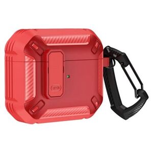 Airpods Pro Shockproof Case - M/karabin - Rød