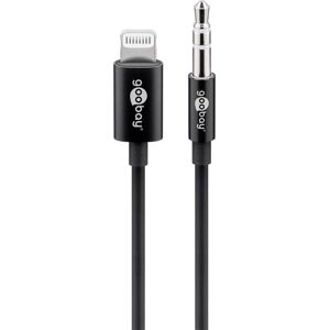 Lightning Til Minijack Kabel - Mfi Apple Godkendt - 1 M - Sort