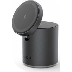 Anker Powerwave Mag-Go 2i1 Dock Trådløs Oplader - 7.5 W - Sort