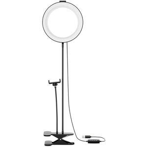 Led Ring Light Selfie - M/bord Clips - 16 Cm