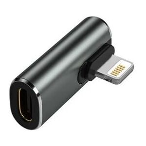 Apple Lightning Han Til Usb-C Hun Pd20w Adapter - Vinklet - Sort