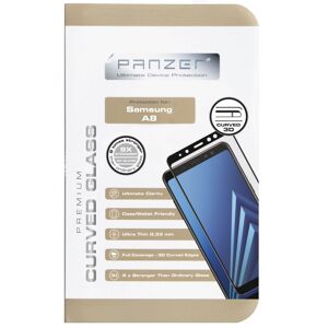 Panzer Galaxy A8 - Curved Silicate Glass - Sort