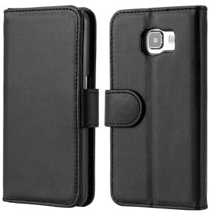 Samsung Galaxy S6 Læder Flip Cover - Sort