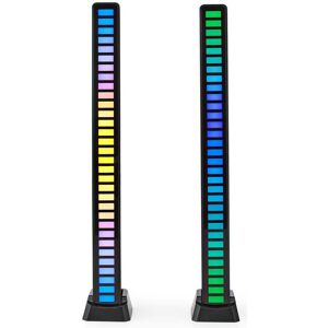 Nedis Led Gaminglys - Batteri - Sort