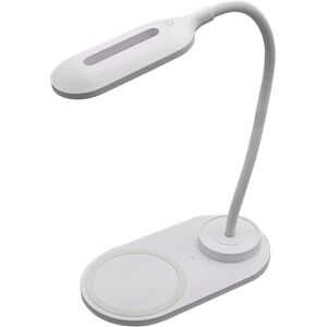 Denver Lqi-55 Bordlampe Med Trådløs Oplader - 5w - Hvid