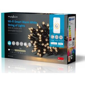 Nedis Smartlife Wifi Lyskæde - Varm Hvid - 50 Led - 5 M