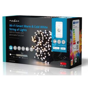 Nedis Smartlife Wifi Lyskæde - Varm/kold Hvid - 200 Led - 20 M