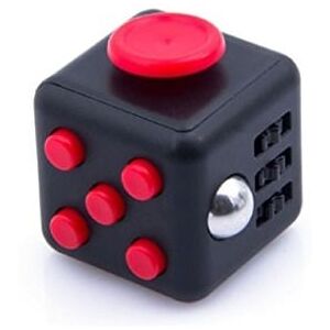 Fidget Cube - Rød/sort