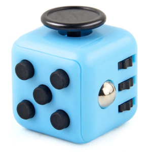 Kawaii Fidget Cube - Blå/sort