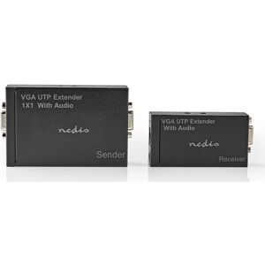 Nedis Vga- Og Lydextender - Cat 5e / Cat 6