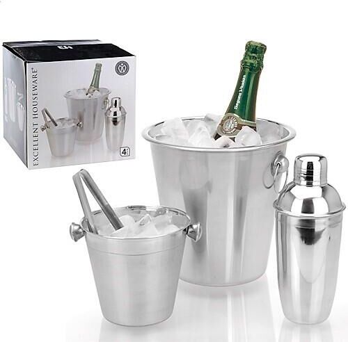 Barsæt Med Køler, Shaker Og Isspand Barsæt Med Køler, Shaker Og Isspand