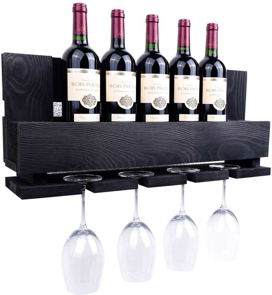 Vinobarto - Freja, Vinhylde Til Vin Og Glas I Sort Vinobarto - Freja, Vinhylde Til Vin Og Glas I Sort