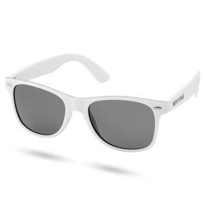 Waykins Hvide Polariserede Retro Solbriller