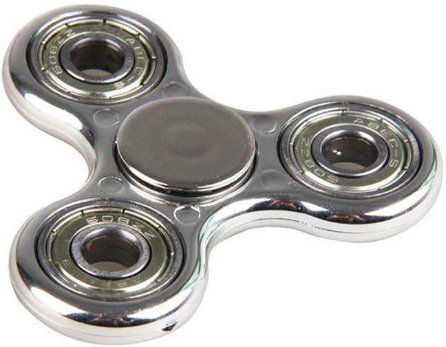False Fidget Spinner silverfärgad False Fidget Spinner silverfärgad