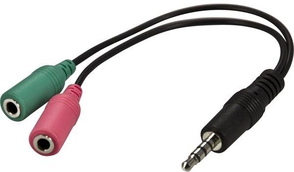 Deltaco Headset Adapter til smartphones Deltaco Headset Adapter til smartphones