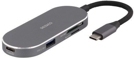 Deltaco USB-C-dockningsstation av universalmodell Deltaco USB-C-dockningsstation av universalmodell