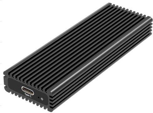 Deltaco USB-C 3.1-kabinett för intern M.2 NVMe SSD Deltaco USB-C 3.1-kabinett för intern M.2 NVMe SSD