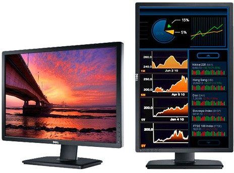 Dell 24" U2412mb LED skærm med IPS panel (brugt)