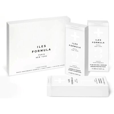 Iles Formula Tre-Trins Genopretningssystem - Hårplejesæt Iles Formula Tre-Trins Genopretningssystem - Hårplejesæt