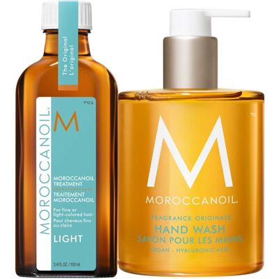 Moroccanoil Oil Treatment Light 100ml + Hand Wash 360ml Moroccanoil Oil Treatment Light 100ml + Hand Wash 360ml